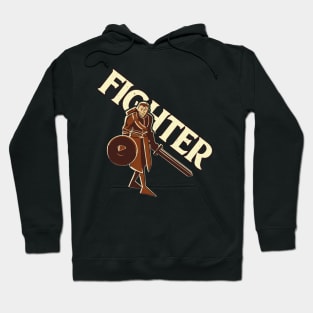 Retro DND Human Fighter Hoodie